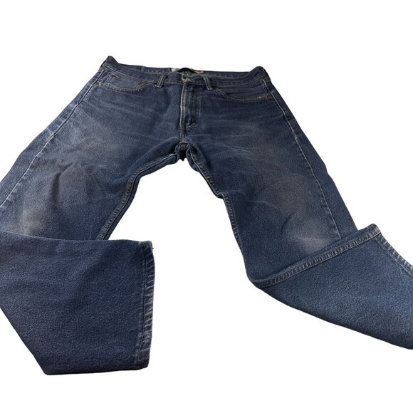 Levis 505 Jeans Men Denim Straight Regular Fit Pants Blue 32X30 - Picture 1 of 16